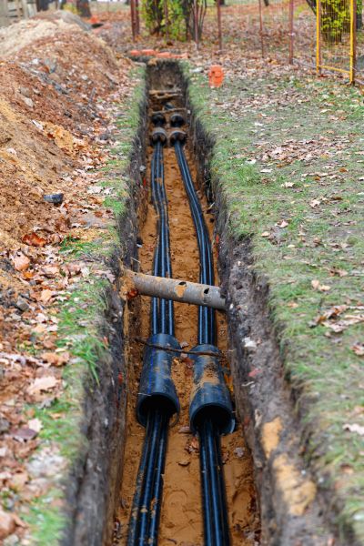 Electrical Line Excavation in Wexford